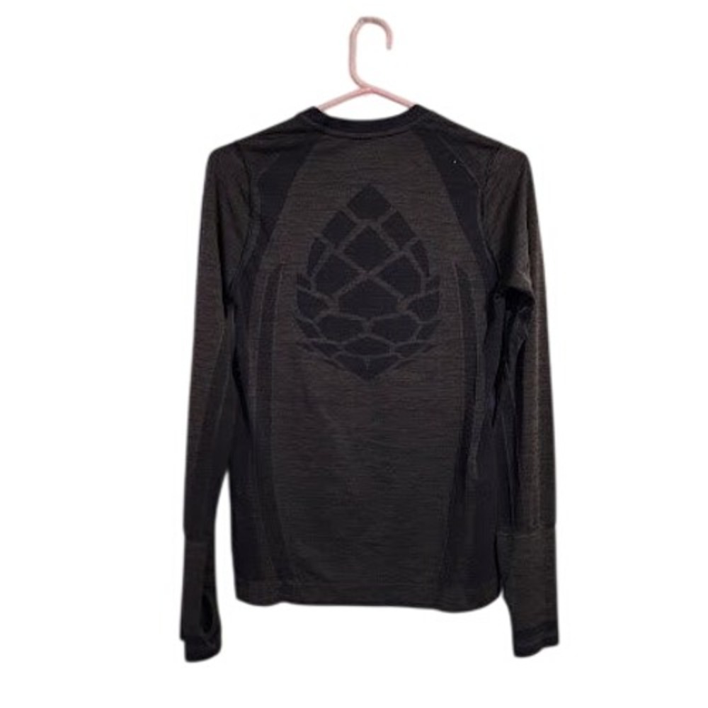 Stio Basis Tech Crew Long Sleeve Base Layer Top Charcoal Gray S - Picture 2 of 7
